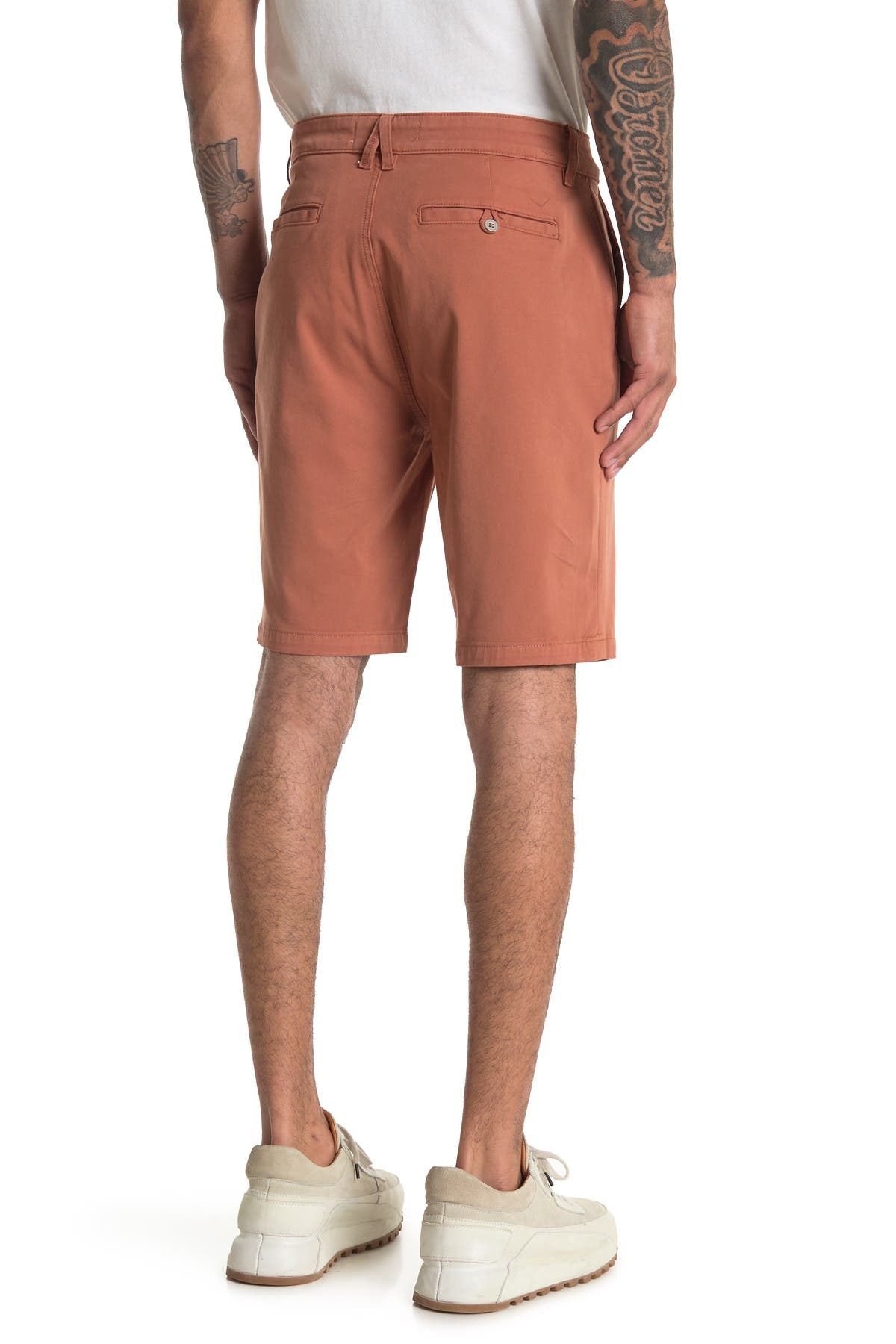 Hudson Relaxed Chino Shorts In Open Orange