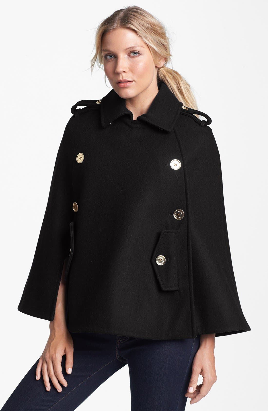 michael kors asymmetrical walker coat