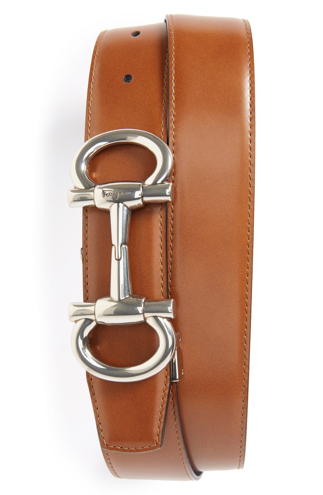 Salvatore Ferragamo Reversible Calfskin Belt | Nordstrom