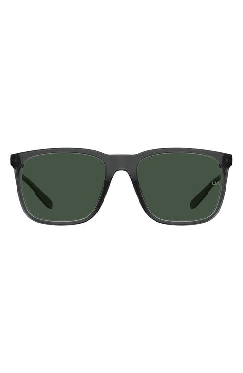 Under Armour Uareliance 56mm Polarized Square Sunglasses In Green