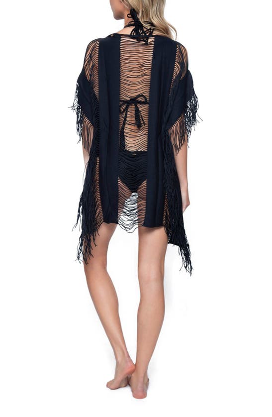 PQ SWIM PQ SWIM MONIQUE DRAPED FRINGE COVER-UP DRESS