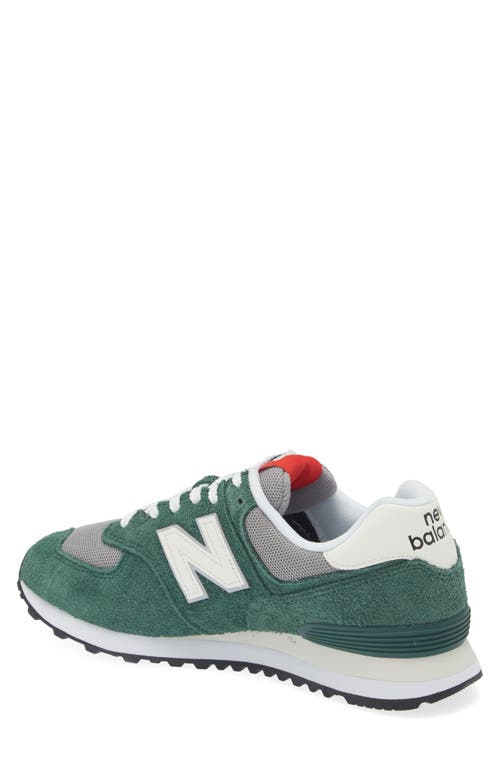 Shop New Balance Gender Inclusive 574 Sneaker In Nightwatch Green/sea Salt