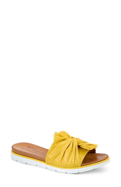 Spring Step Lavona Slide Sandal In Yellow