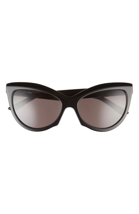 1990s Christian Dior Green Cannage Cat-Eye Sunglasses