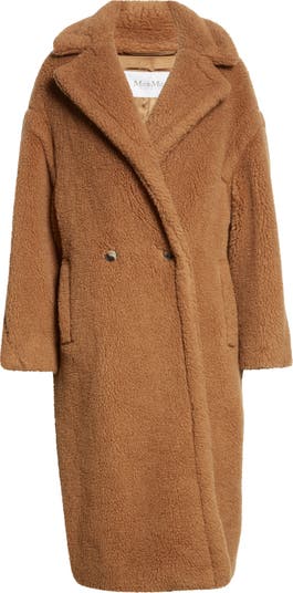 Max Mara Teddy Bear Icon Coat Pink Size Petite New With Tags