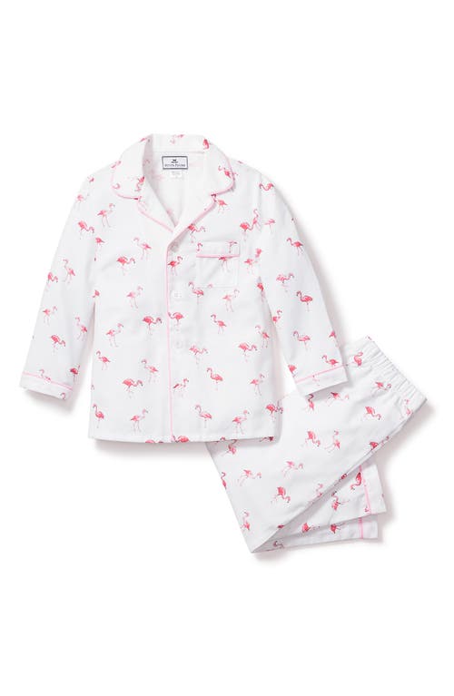 Petite Plume Kids' Flamingo Print Two-Piece Pajamas Flamingos at Nordstrom,