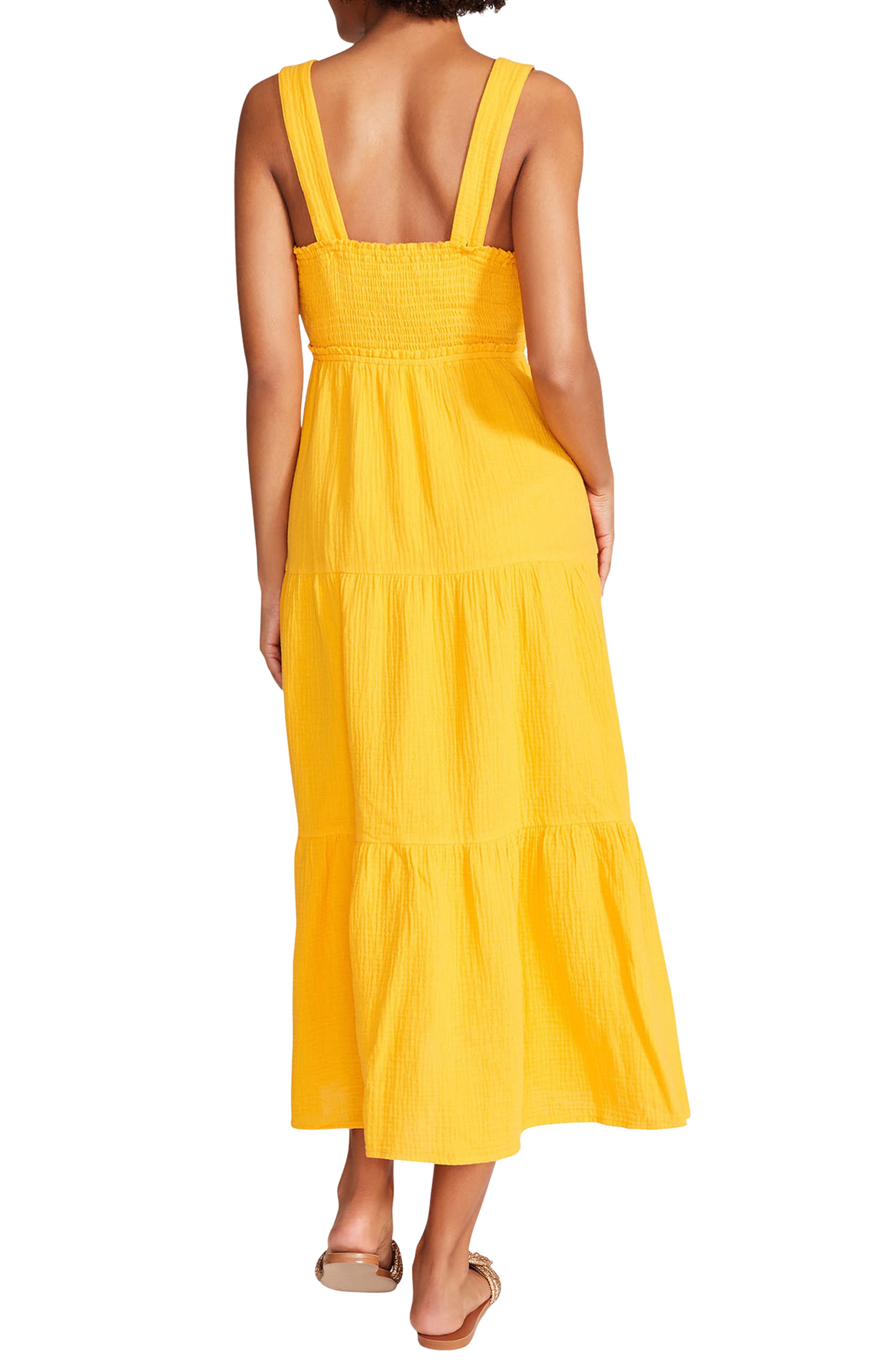 Steve Madden Amira Tiered Cotton Midi Dress Nordstrom