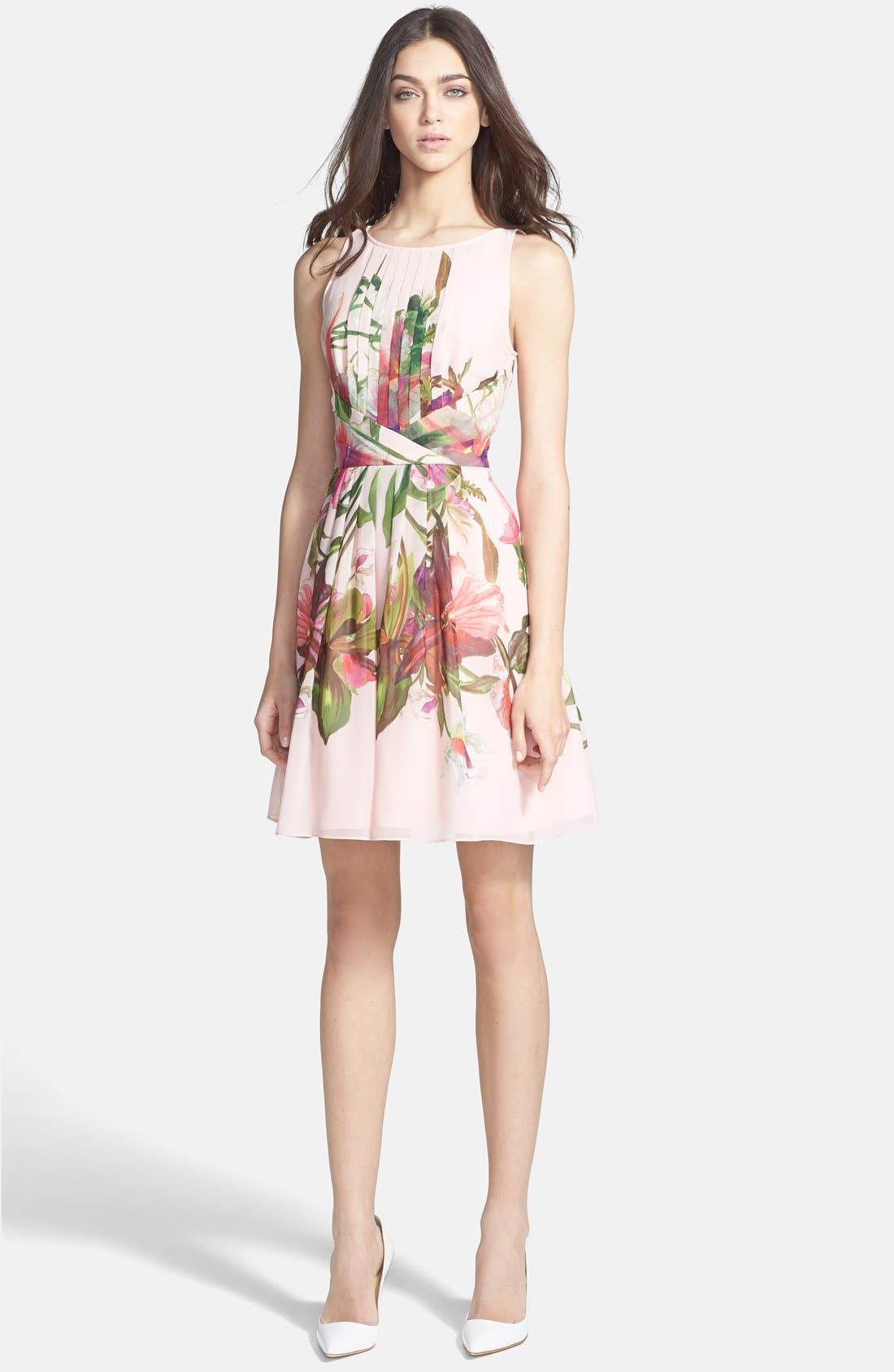 Ted Baker London Print Fit & Flare Dress | Nordstrom