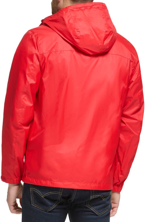 TOMMY HILFIGER TOMMY HILFIGER HOODED RAIN SLICKER JACKET 