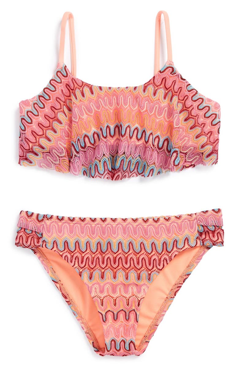 Hobie 'Ziggy' Crochet Two-Piece Swimsuit (Big Girls) | Nordstrom
