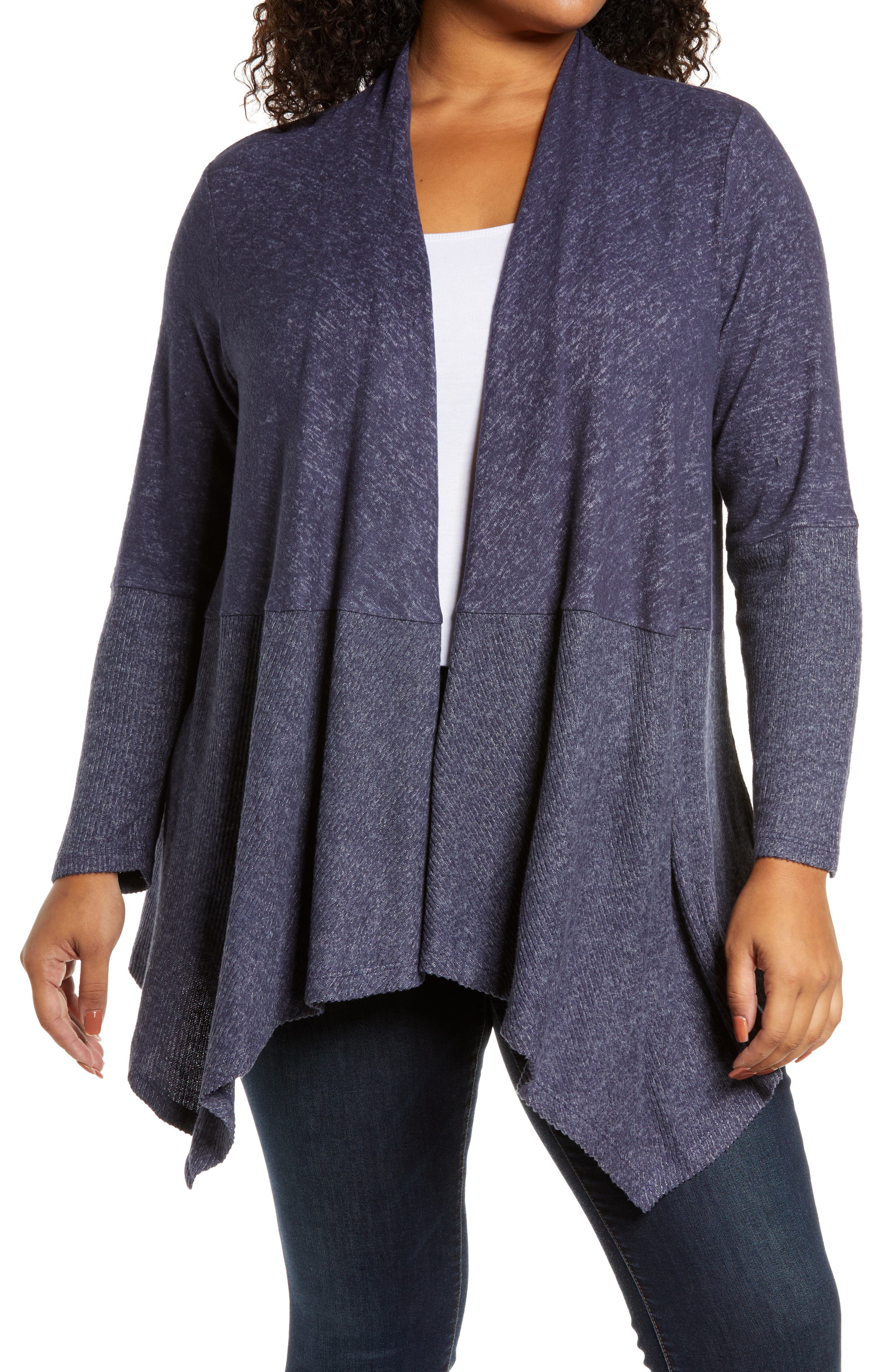bobeau open front cardigan