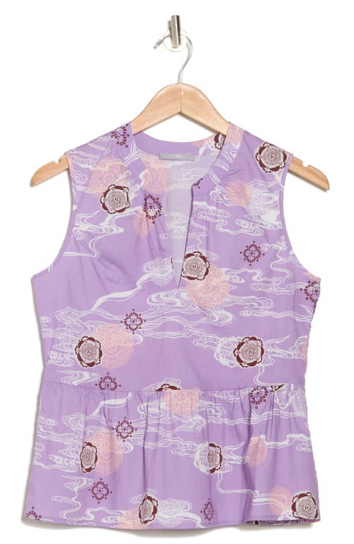 Tart Saraphina Sleeveless Poplin Top In Flower Ripples