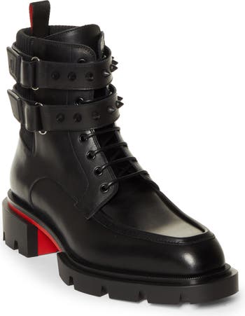 Our Fight - Boots - Calf leather and mesh - Black - Christian Louboutin