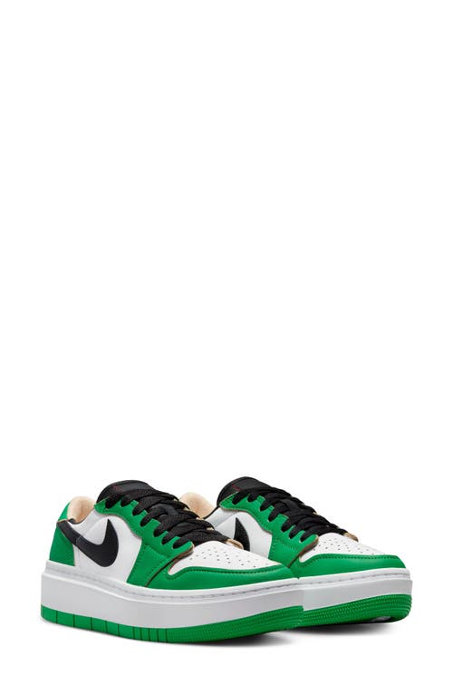 Air Jordan 1 Elevate Sneaker in Lucky Green/Black/White
