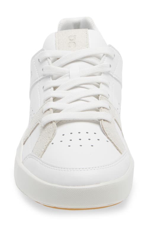 Shop On The Roger Clubhouse Tennis Sneaker In White/sand