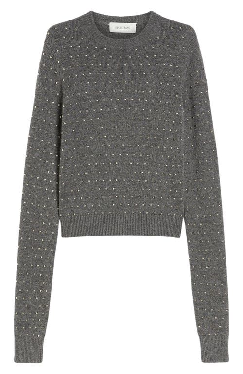 Shop Sportmax Wool Blend Sweater In Pearl Grey