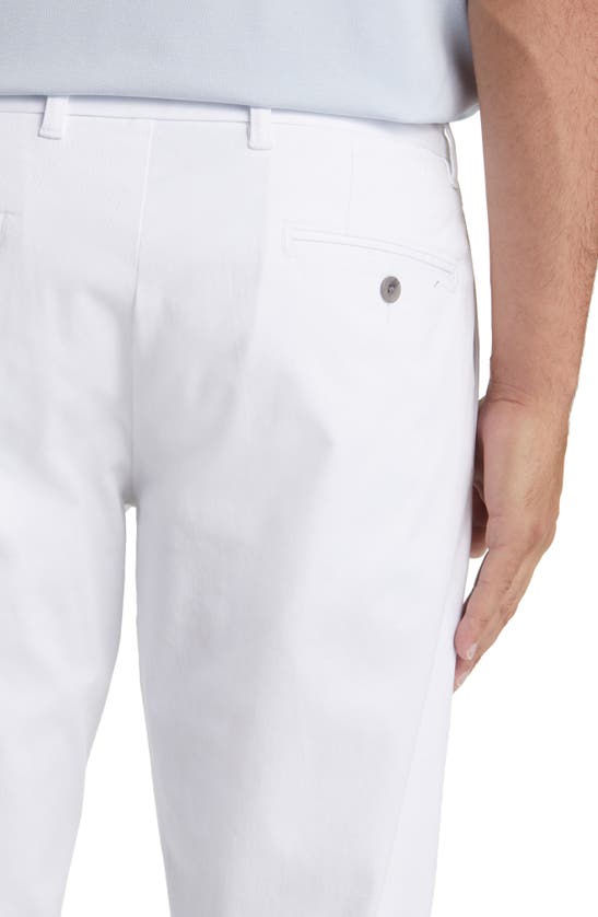 Shop Nordstrom Heron Taper Leg Twill Chino Pants In White