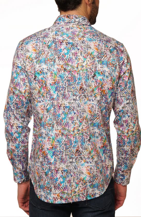 Robert Graham Salton Long Sleeve Button Down Shirt In Blue Multi