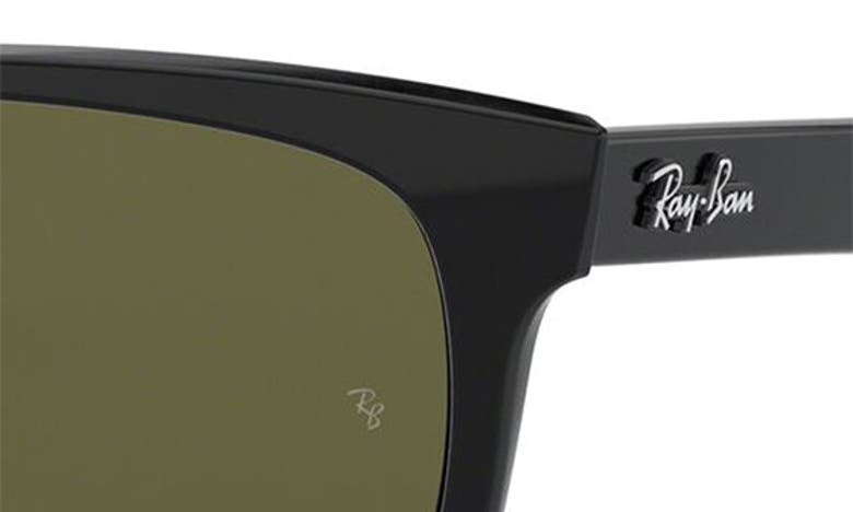 Ray Ban Wayfarer 57mm Polarized Sunglasses In Green