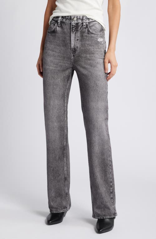 Rag & Bone Miramar Shea Straight-leg Jeans In Raven