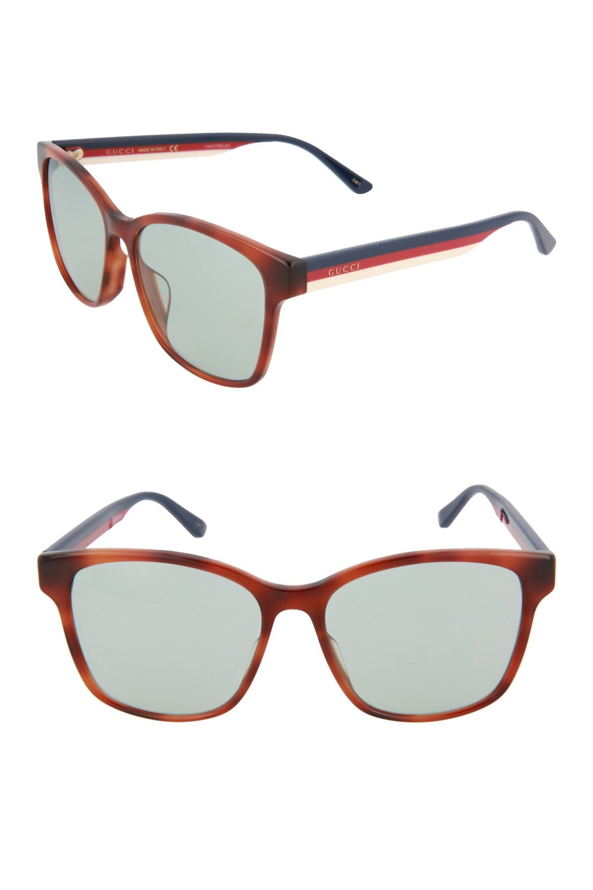 gucci 56mm core square sunglasses