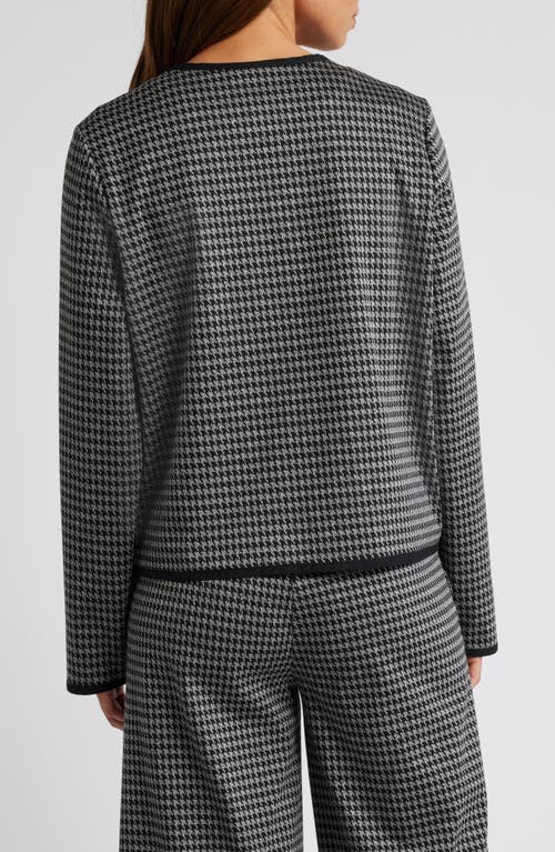 Shop Masai Copenhagen Juanta Houndstooth Check Jacket In Black