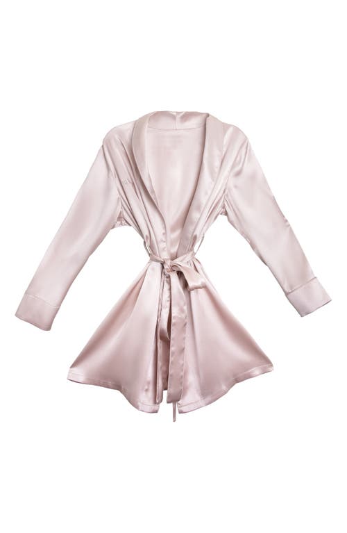 Mulberry Silk Robe in Pink