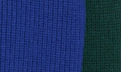 Area Stars Two-tone Knit Sweater In Blue Multi