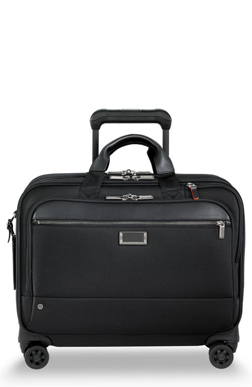 Briggs & Riley @work 17-Inch Large Expandable Spinner Briefcase in Black