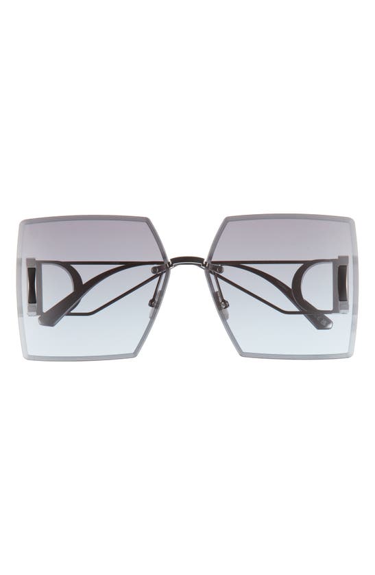 Dior 30montaigne S7u 64mm Oversize Square Sunglasses In Gray