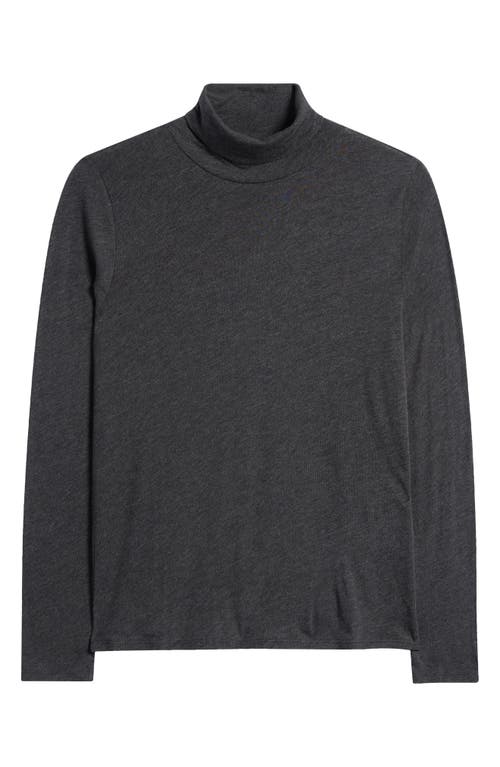 Shop Eileen Fisher Turtleneck Top In Charcoal