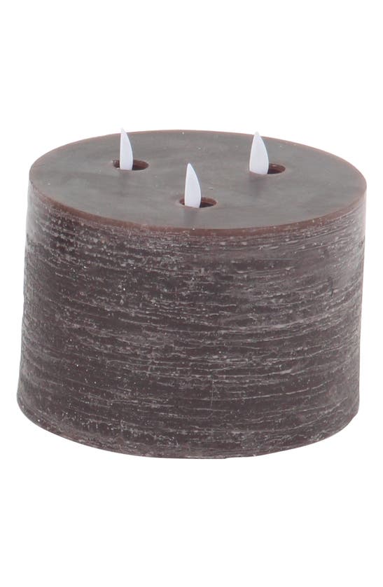 SONOMA SAGE HOME SONOMA SAGE HOME BROWN WAX TRADITIONAL FLAMELESS CANDLE WITH REMOTE CONTROL