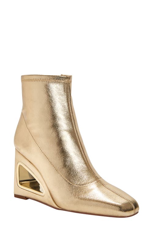 Shop Katy Perry The Hollow Wedge Bootie In Gold