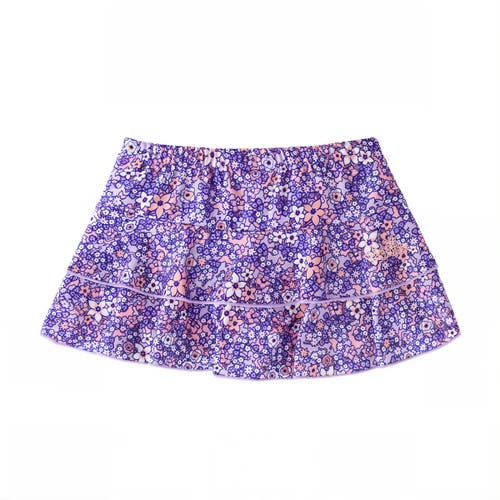Uv Skinz Sunny Swim Skirt In Lavender Fields