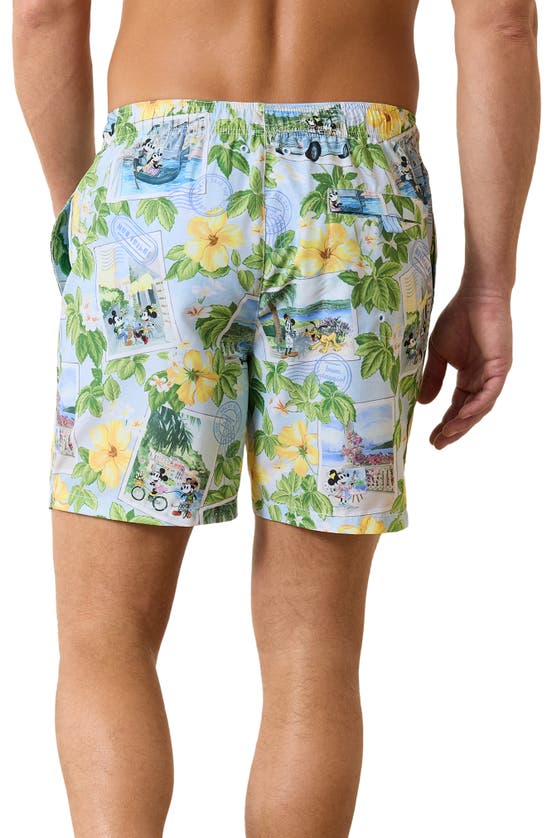 Shop Tommy Bahama Naples Postcard To Paradise Swim Trunks In Continental