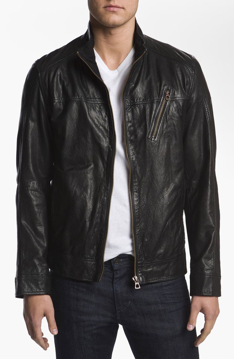 BOSS Orange 'Jips1' Leather Jacket | Nordstrom