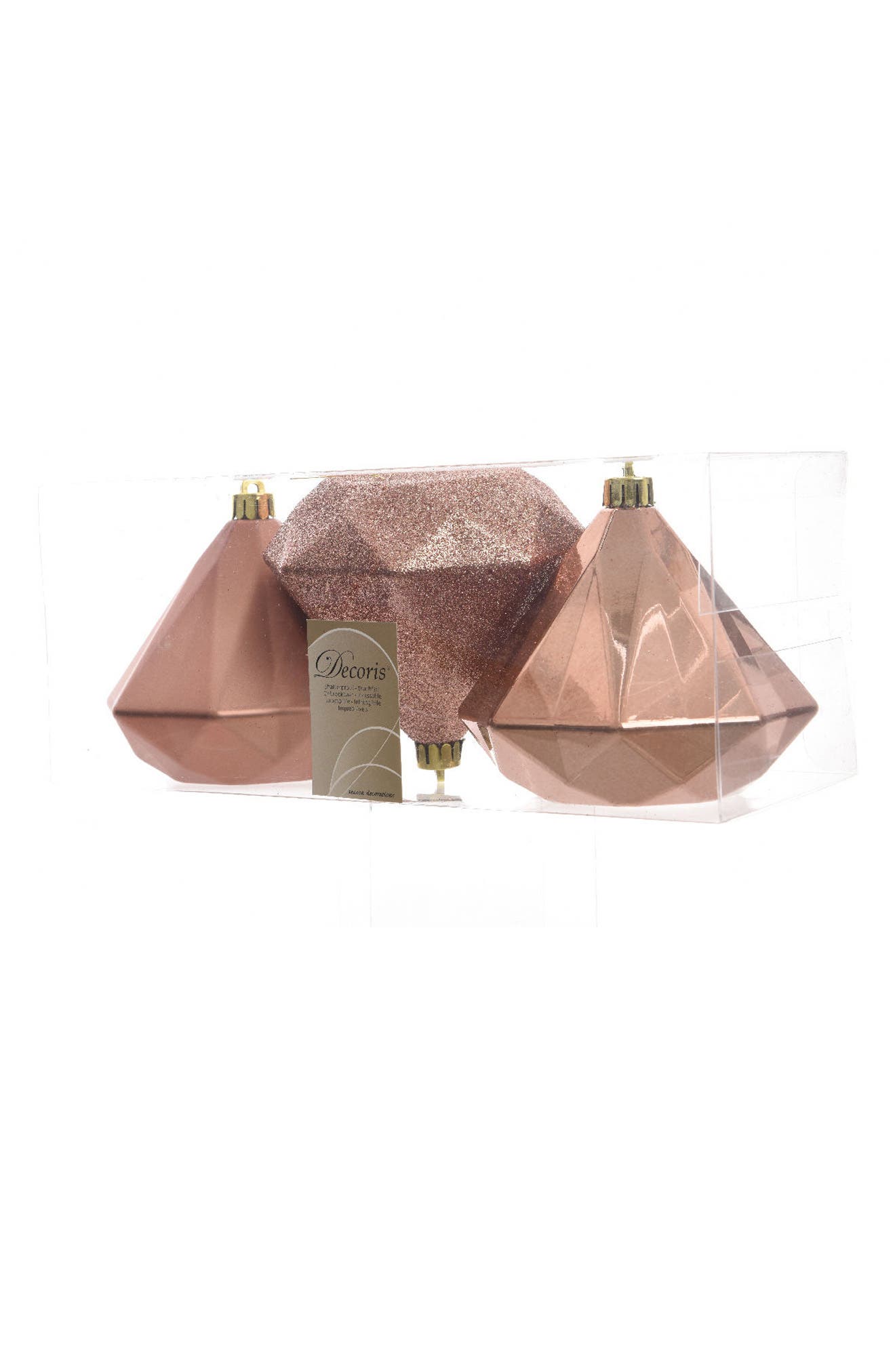 Decoris Set of 3 Giant Diamond Ornaments Nordstrom