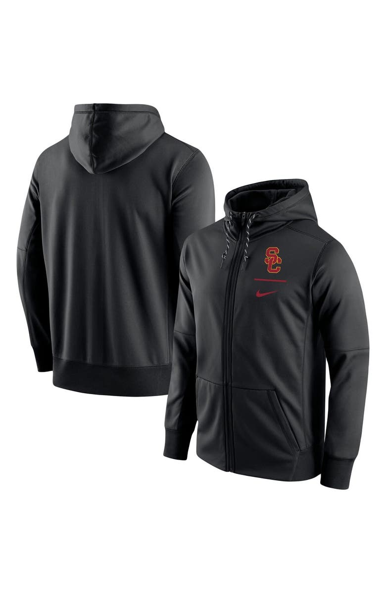 Nike Men's Nike Black USC Trojans Logo Stack Performance Full-Zip ...