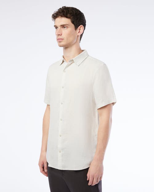 Shop Onia Jack Air Linen Shirt In Stone