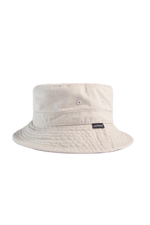 Lazypants Lazy Twill Bucket Hat In Bone