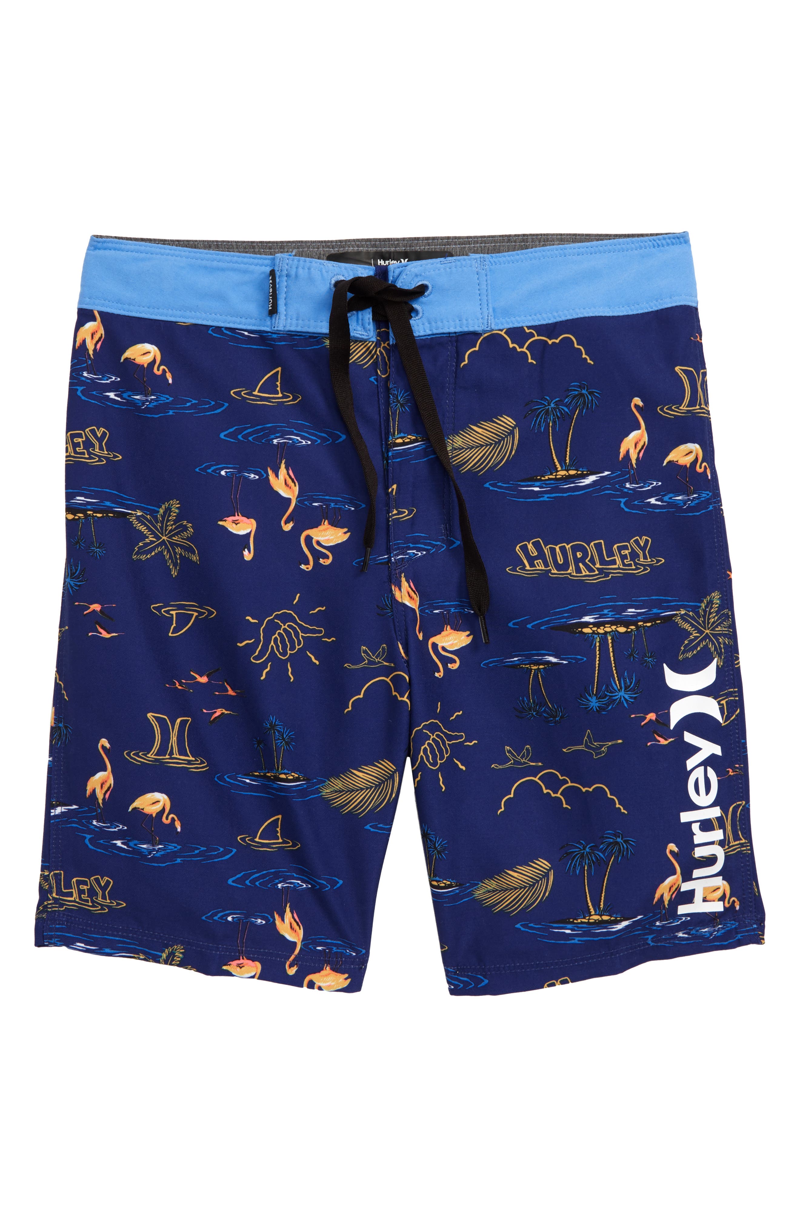 hurley flamingo board shorts