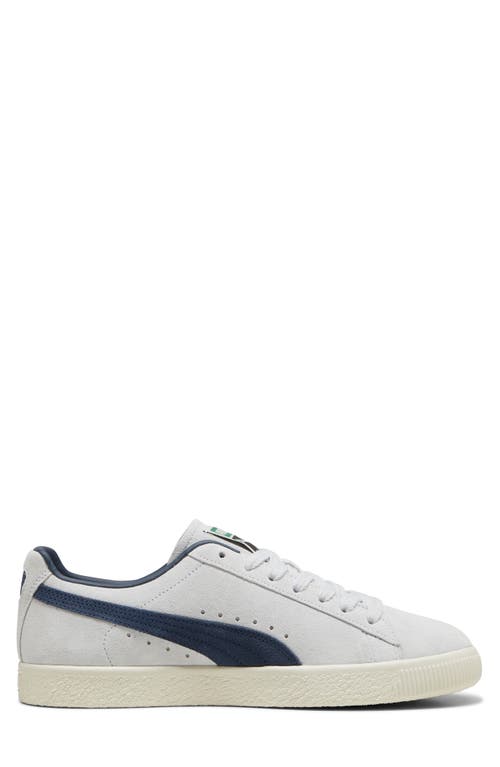 Puma Clyde Og Sneaker In Silver Mist-frosted Ivory-navy