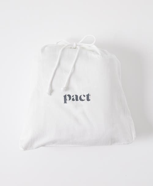 Pact Organic Cool-air Percale Sheet Set In White