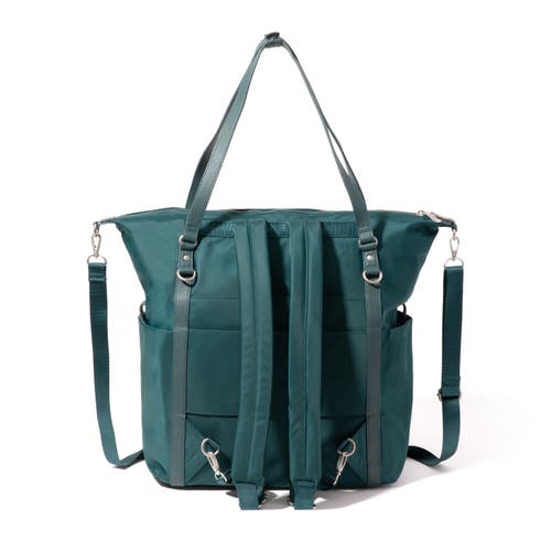 Shop Baggallini Nolita Convertible Backpack In Emerald Twill