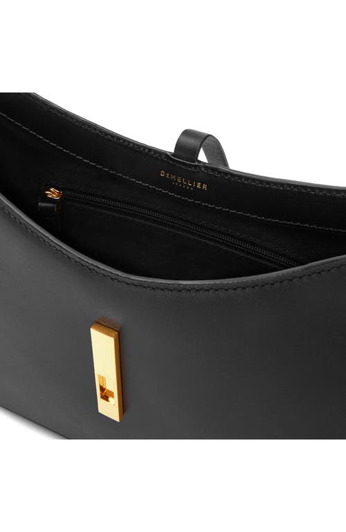 Demellier Tokyo Smooth Leather Shoulder Bag In Black