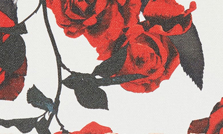 Shop Balmain Medium B-army Rose Canvas & Leather Shopper Tote In Gbs White/ Black/ Red