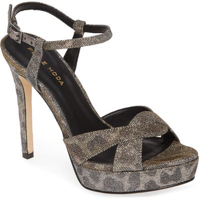 Pelle Moda Platform Stiletto Sandal- Brown