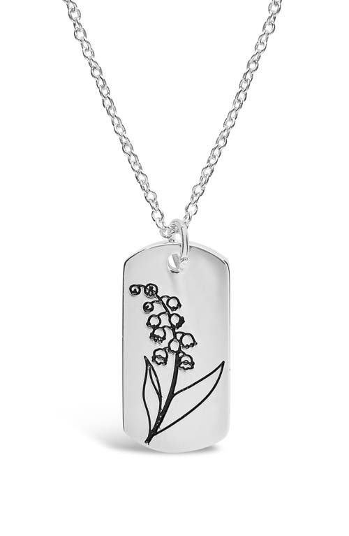 Shop Sterling Forever Birth Flower Pendant Necklace In Silver/may