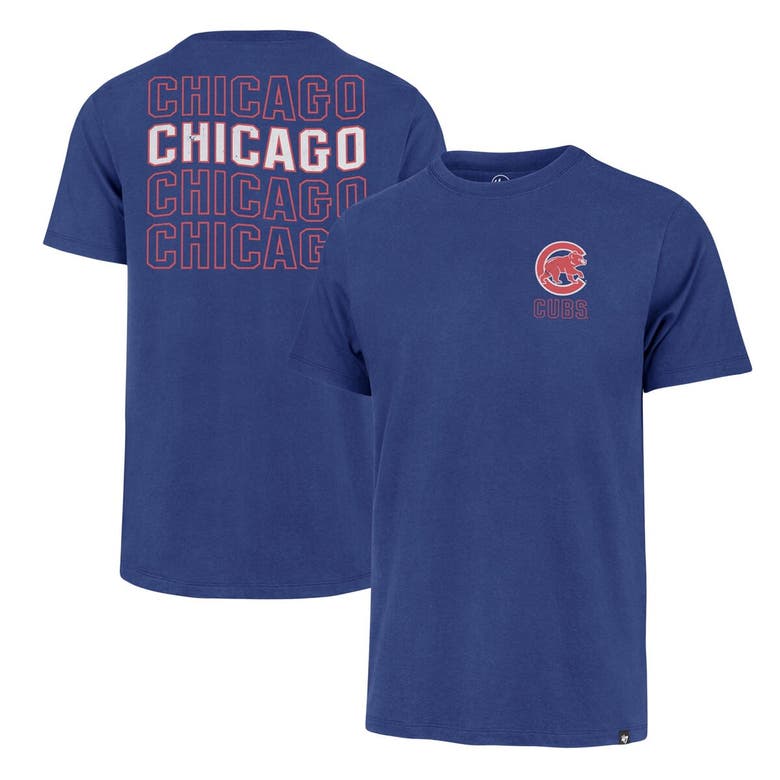 47 ' Royal Chicago Cubs Hang Back Franklin T-shirt