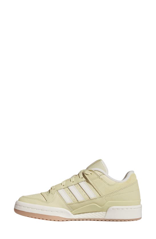 Shop Adidas Originals Forum Low Sneaker In Sandy Beige/ Gum 3
